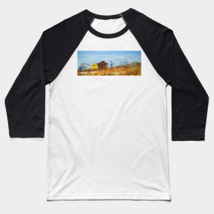 Beach Huts - Mudeford Spit Baseball T-Shirt